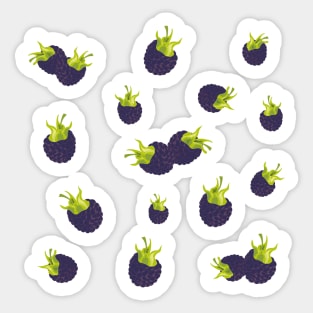 Blackberry Bliss - Bold and Beautiful Blackberry Design for Fruit Lovers Sticker